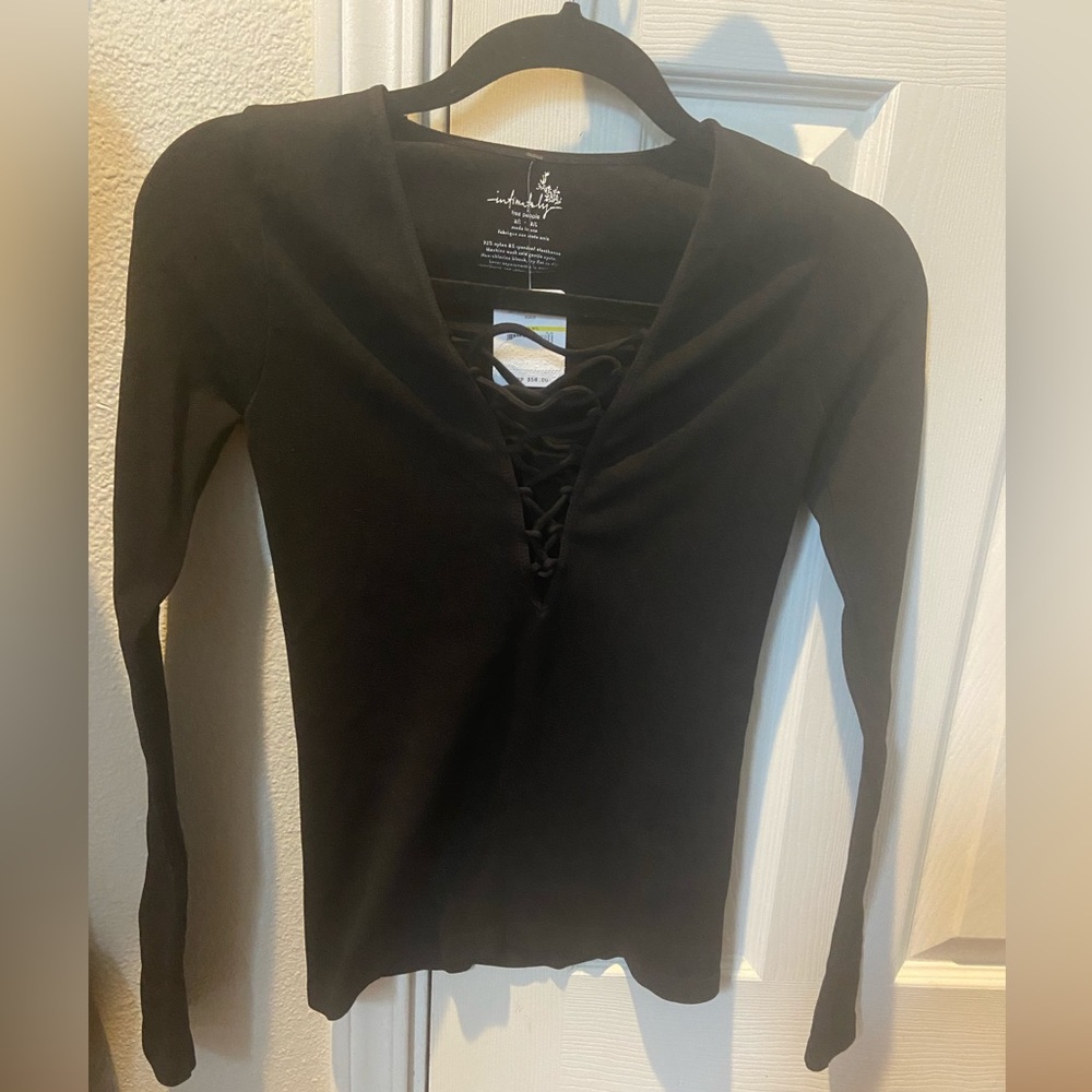 Free People Lace-Up Top (NWT)